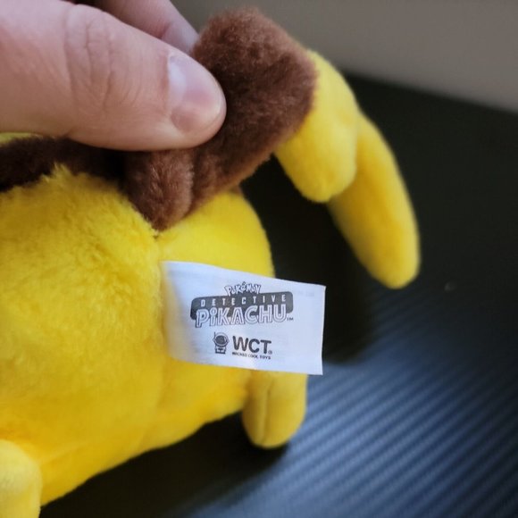 Pokémon Detective Pikachu 8" Pikachu Plush With Detective Hat Stuffed Animal - Picture 9 of 10